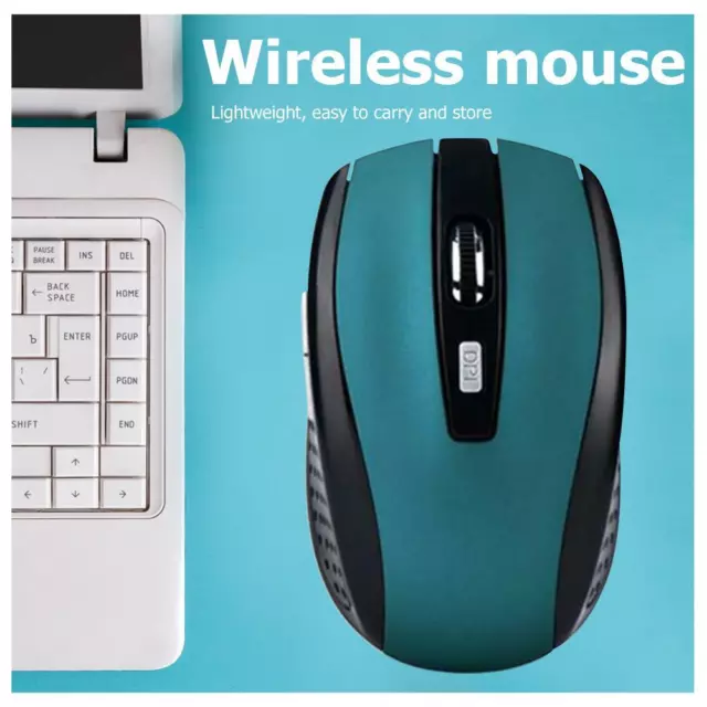 Portable 2.4G Wireless Optical Mouse 6 Buttons USB Receiver 2000DPI Laptop Mice 3