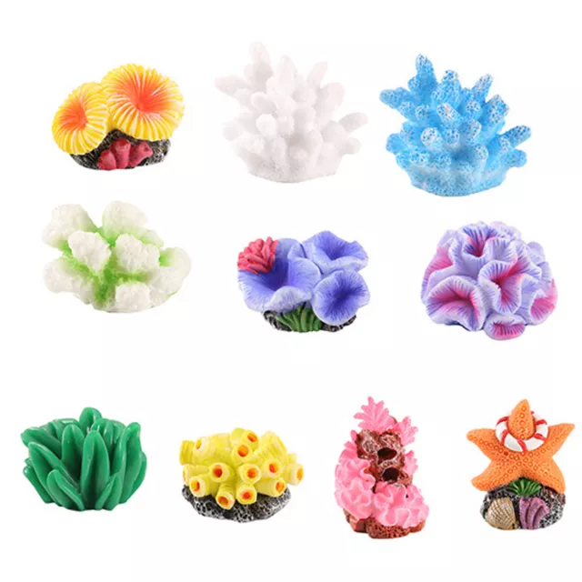 Mini Artificial Resin Coral Reef Aquarium Ornament Landscaping Fish Tank Decor