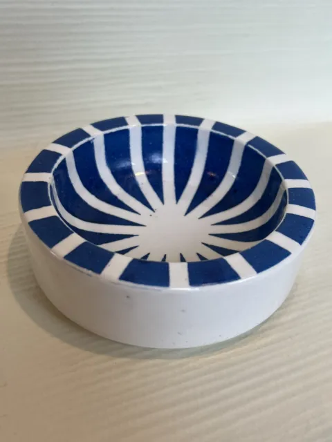 WOW! Waylande Gregory Small Bowl (Nuts, Candy) Blue & White - RARE Design
