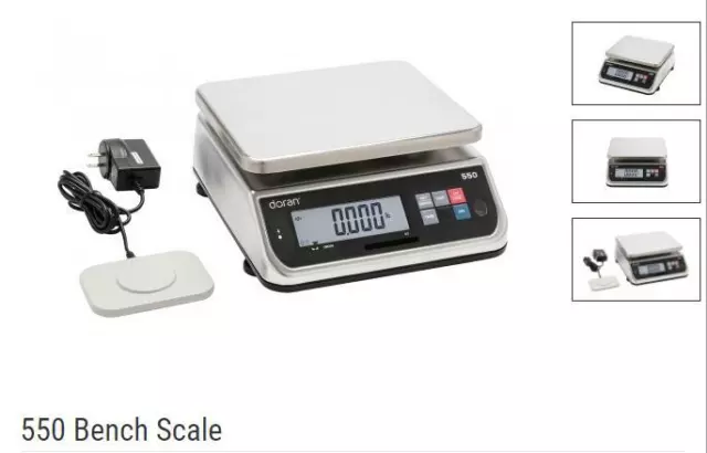 Doran PC550-30 Washdown Portion Control Scale,30lbX0.01 lb, NTEP,Class III,New