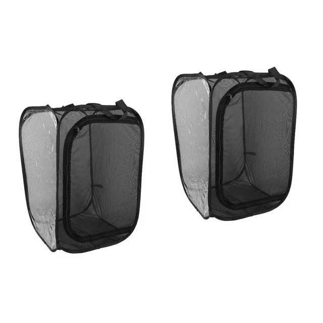 2 Pc Protective Cover Insect Cage Mini Habitat Plants House Net