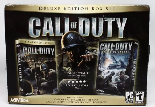 Call of Duty - Deluxe Edition Box Set - Game of the Year - United Offensive (PC)