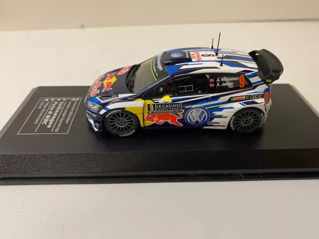 DCC VW Polo R WRC, #9 Mikkelsen, Rallye Monte Carlo 2016 Modèle Ixo 1:43 1/43