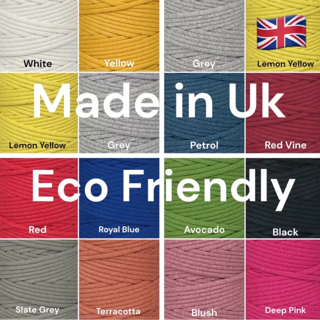 British Premium 4mm Macrame Braided Cotton Cord/ String Craft Lace