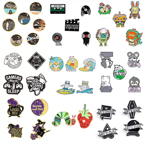 Cartoon Tiere Brosche Anstecknadel Emaille Pins Abzeichen Kleidung Schmuck T