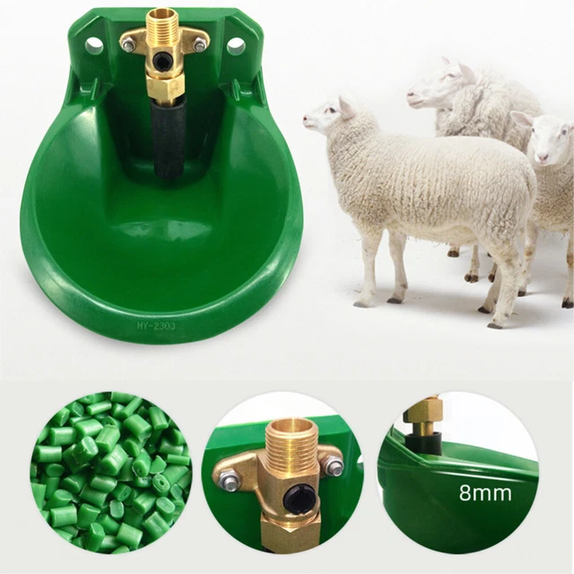 Svauoumu 2 Pièces Abreuvoir Automatique Pour Moutons Et Bétail 500ML - Avec Trou De Drainage Et Flotteur, Pour Chèvres, Chevaux, Porcs