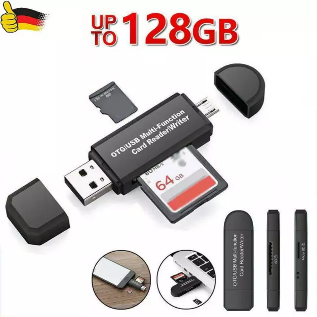 USB 3.0 Speicherkartenleser Kartenleser Micro SD Card Reader Type C OTG Adapter-