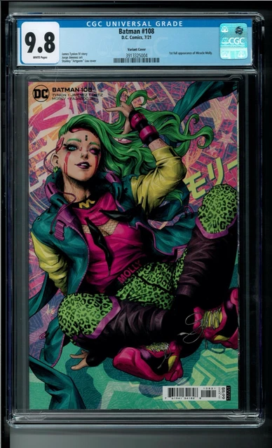 Batman #108 Stanley Artgerm Lau Variant (2018) CGC 9.8 Miracle Molly