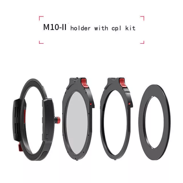 Haida M10-II Filter Holder Kit 52 58 62 67 72 77 82mm with drop-in CPL M10II