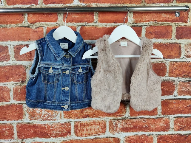 Pacchetto Bambina Età 18-24 Mesi Next Gap Giacca Gilet Scaldavivande Denim 92Cm