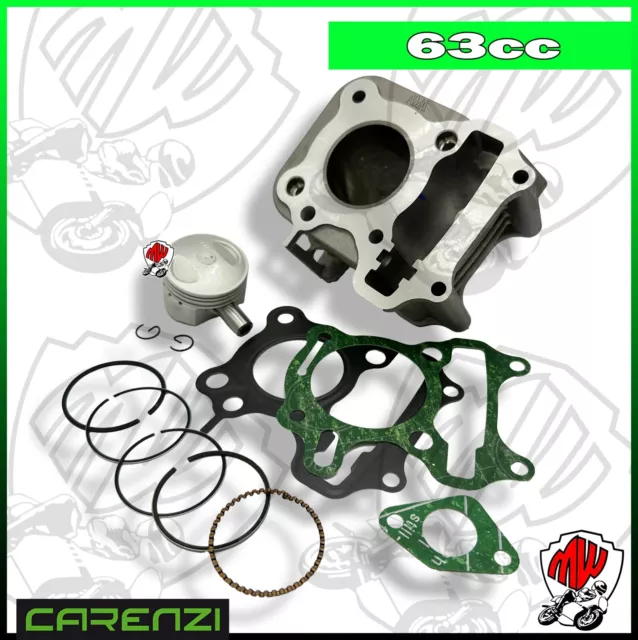 Cylindre CARENZI Complet Piston 63cc Ø42 Sym Orbit II Air 4T 2012 2013 2014