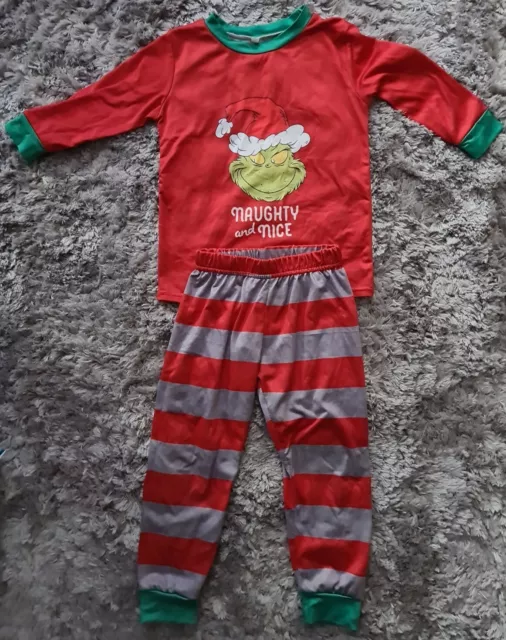 Pigiami di Natale Adulti Ragazze Ragazzi Pigiami Famiglia Set Pigiami Il Grinch Stock UK