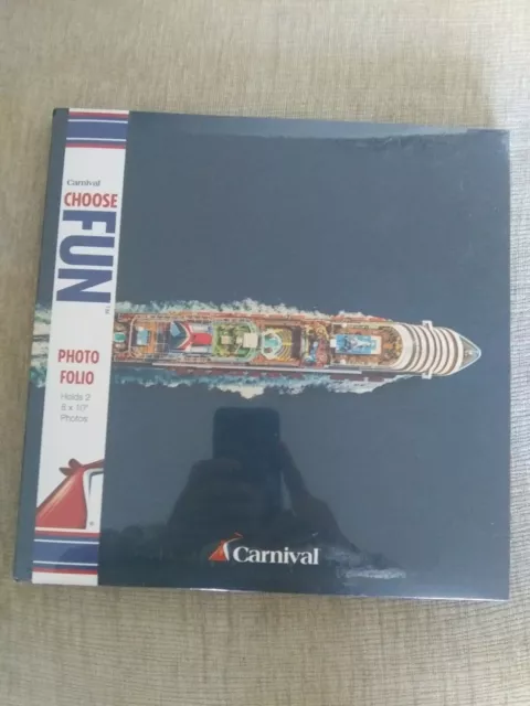 Carnival Cruise Ship Souvenir Photo Folio Picture Album Holds 8" x 10" Pics New