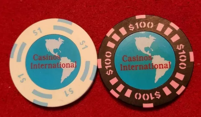 Casinos International  ~ set of 2 chips