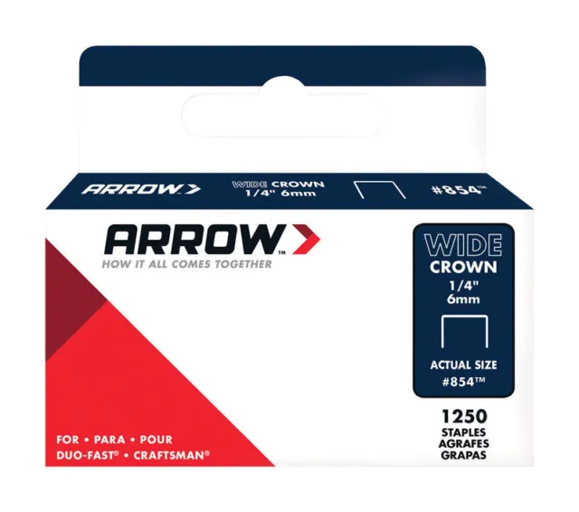 Arrow Fastener 2170cm Lar X 0.6cm L 18 Ga. Ampio Corona Graffette 1250 Set