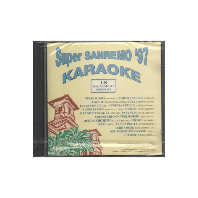 Basi Musicali - Karaoke CD Super Sanremo '97 18 Basi Originali Sigillato