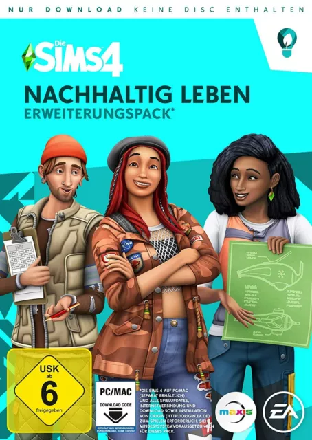 Die Sims 4 Nachhaltig leben DLC Eco-Lifestyle PC EA Origin Download Code