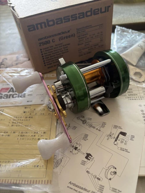 ABU GARCIA AMBASSADEUR 2500C Green Custom $1,720.01