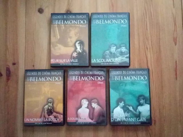 Jean-Paul BELMONDO - lot de 5 Films DVD comme Neufs