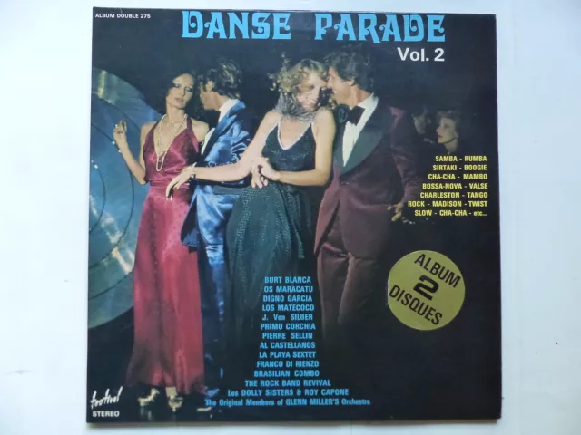 2 Vinyle 33 tours - Spécial danses parade n°1 - collection double album -  Label Emmaüs