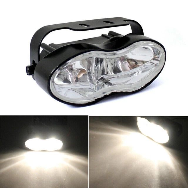 Fit Streetfighter Cafe Bobber Racer 1PC Universal Twin Motorcycle Wave Headlight