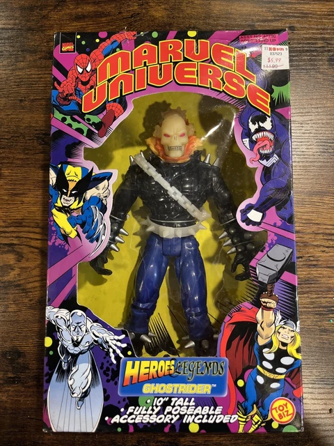 Marvel Universe Ghost Rider Heroes & Legends Toy Biz 10 Inches NIB