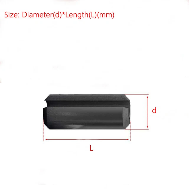 M1.5 M2 M2.5 M3 M4 Flexible Cylindrical Pins / Hollow Pin 65 Manganese Steel