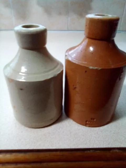 Antique Salt Glazed Ink Bottles