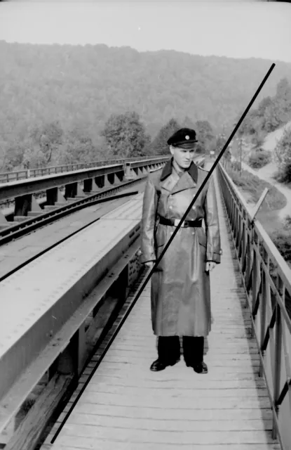 Orig. Negativ KVP Volkspolizei DDR Frühe 1950er Jahre Grenzpatrouille Thüringen