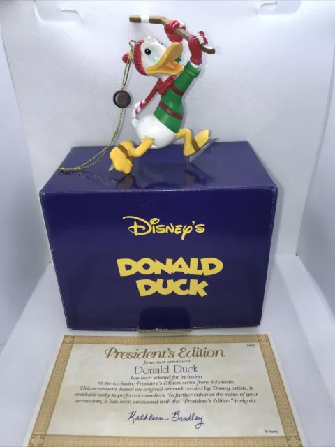 Disney Grolier Presidents Edition Christmas Tree Decoration - Donald Duck