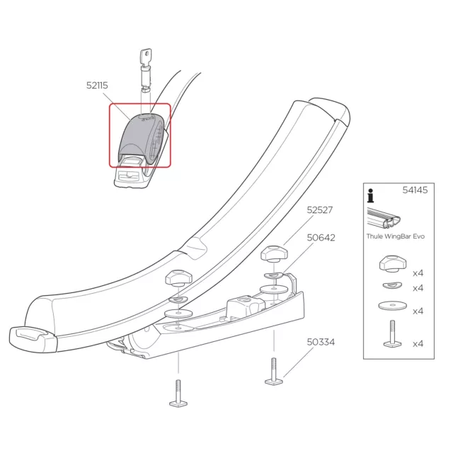 Cappuccio di copertura Thule K-Guard per K-Guard 52115