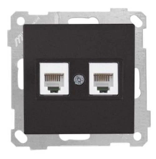 2 compartimentos caja de teléfono caja de teléfono candela negro mate