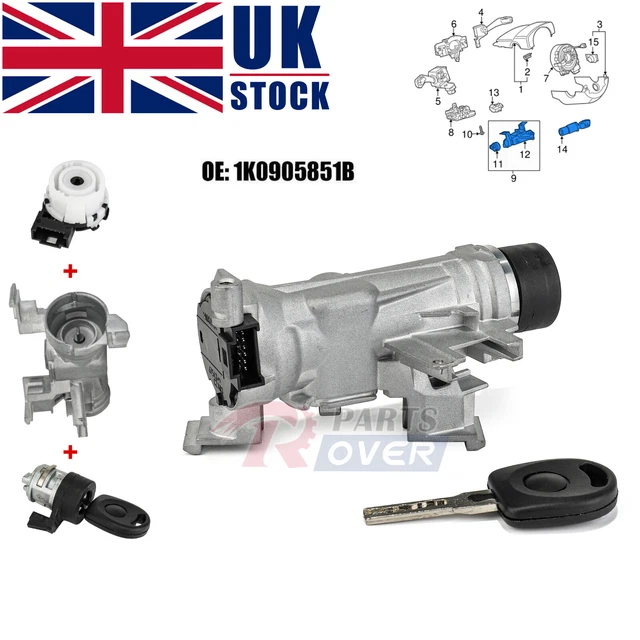 FOR VW AUDI A1 A3 Skoda Seat Ignition Starter Switch Steering Lock