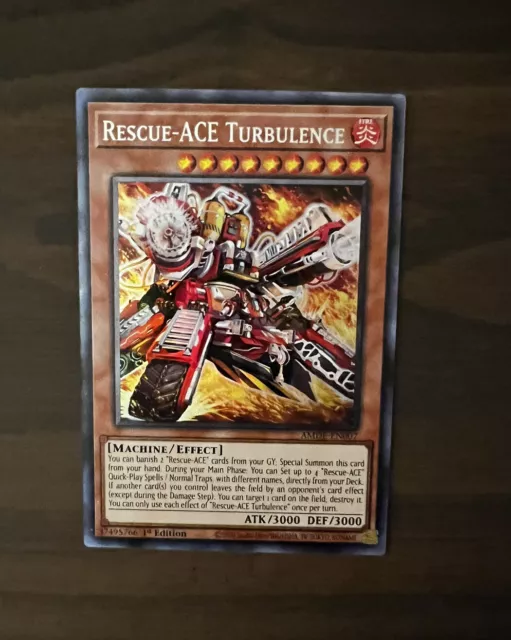 Rescue-ACE Turbulence AMDE-EN007 1st Edition / Collector's Rare / YuGiOh!