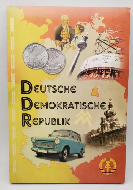 Meine DDR Münzsammlung Rückblicke - Das war die DDR 24 Münzen vergoldet Medaille