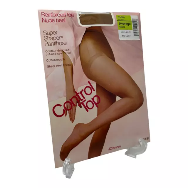 Jcpenney Super Shaper Pantyhose Size Average Gala 02 Nude Control Top