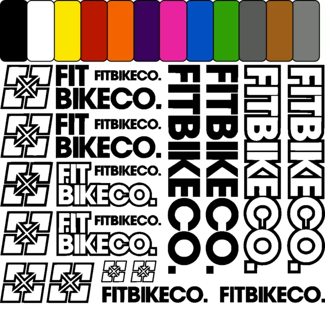 FITBIKECO Vinyl Decal Stickers Bike set sticker Aufkleber Satz bicycle cycling m