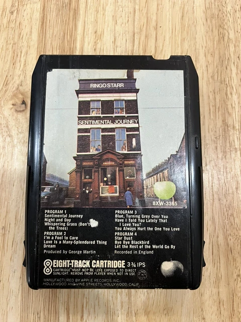 Ringo  Starr Sentimental Journey Apple 8 Track Tape Refurbished.