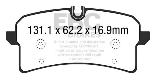 Nuove pastiglie freno posteriori prestazioni EBC YellowStuff Porsche Macan Audi RS7 DP42204R