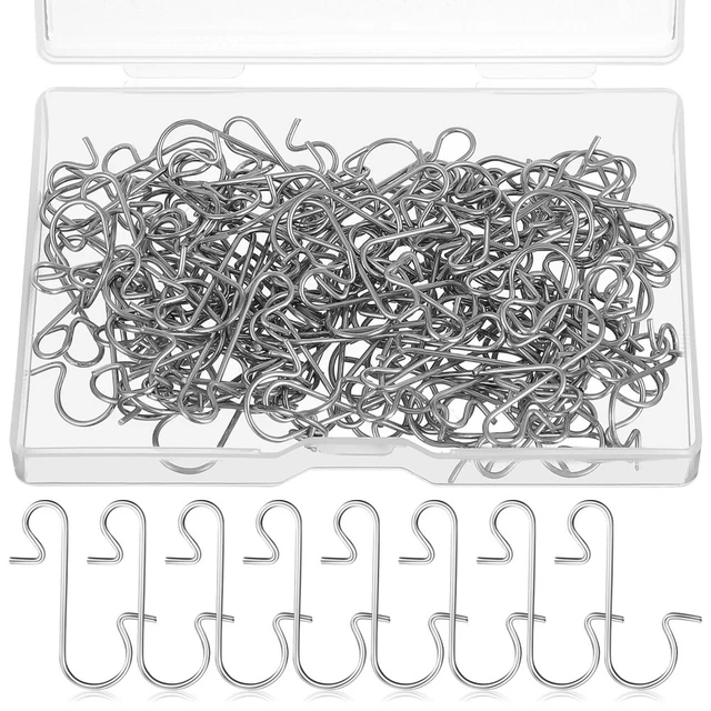 120 Pcs Ganci Appesi Appendiabiti Con Gancio A S Arredamento Metallo Allacciare
