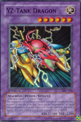 Yugioh! LP YZ-Tank Dragon - MFC-054 - Super Rare - 1st Edition Lightly Played, E