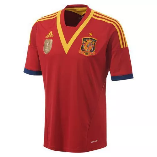 Adidas Carles Puyol Spagna Casa Maglia Fifa Confederations Coppa 2013 2