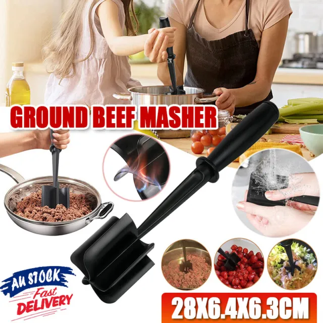 Meat Chopper Ground Beef Masher Heat Resistant Meat Masher Hamburger Chopper AU
