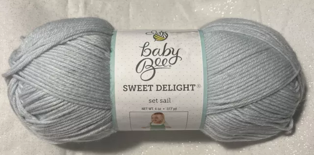 Yarn Bee, Art, Baby Bee Yarn Sweet Delight Lot Of 3 Color Is Puppy Kisses  Blue 377 Yds Ea New