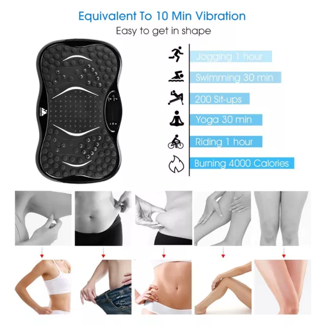 Vibration Plate Bluetooth Music Massage Oscillating Fitness Body Shaker Machine 2