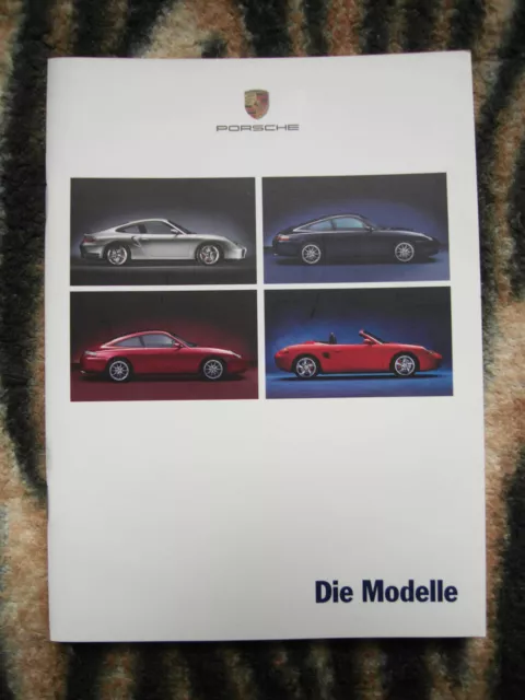 Original Prospekt Porsche Modelle 911 996 Turbo Cabrio Targa Coupé Boxster (8)