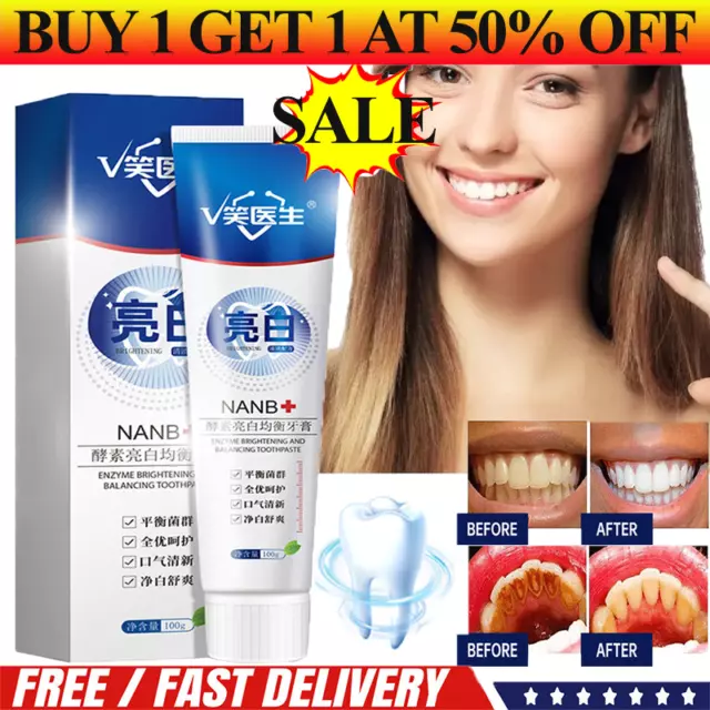 Smile Doctor SP4 Probiotic Rapid Whitening Toothpaste Nanb Whitening Toothpaste~