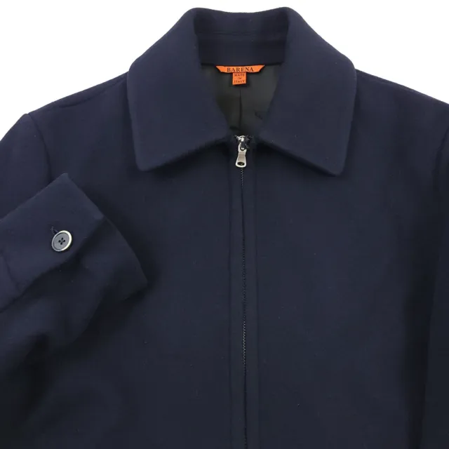 $1130 Barena Venezia Fatoto Gafaro Wool Jacket Coat Navy Bue Mens Size Italy 52