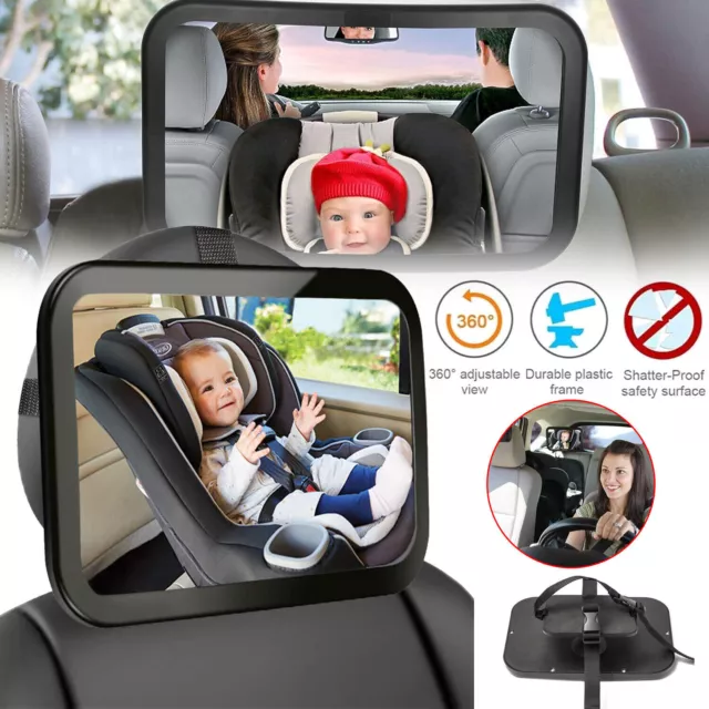 2 Pack Rücksitz Spiegel Auto Baby, Auto 360 Rücksitzspiegel für