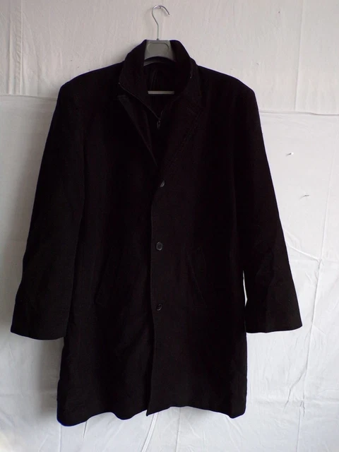Manteau Homme Quadro Taille 56 - Cuir Marron - Style Parka - Occasion Très Bon état
